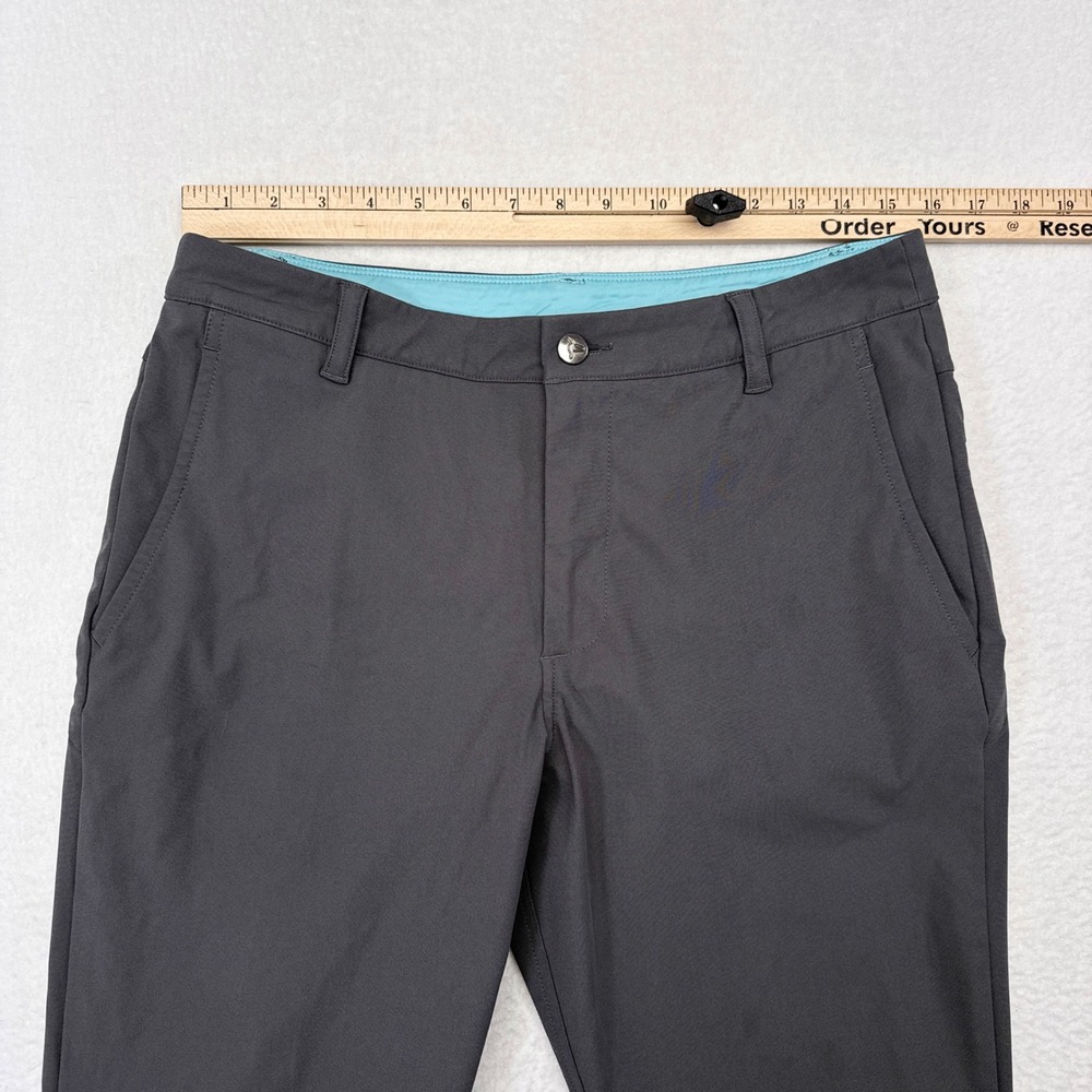 Birddogs Pants Mens Size 32 x 32 Gray Lined Smart Casual Golf Tech Performance - Picture 6 of 8